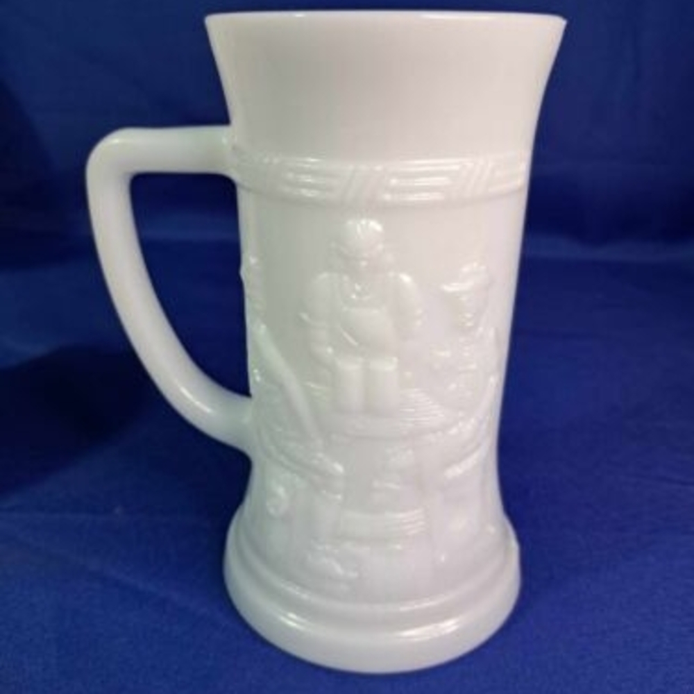 Federal Milk Glass Mugs